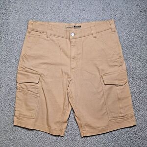 Carhartt Cargo Shorts Mens 36 Khaki Beige Tan Workwear Relaxed Fit Casual Work